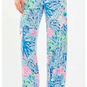 Lilly Pulitzer Multicolor Wide Leg Pants sink and swim palazzo pants new withtag